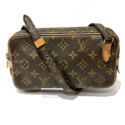 Pre-owned Louis Vuitton Marly Canvas Shoulder Bag () In Brown