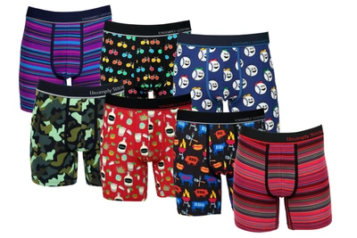 Unsimply Stitched Boxer Brief 7 Pack In Black Multi