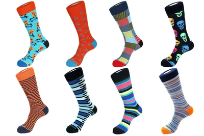 Unsimply Stitched 8 Pair Value Pack Socks - 70003 In Multi
