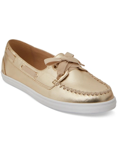 JACK ROGERS BONNIE WEEKEND WOMENS LEATHER SLIP ON BOAT SHOES