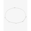 Monica Vinader Womens Sterling Silver Heart Station Sterling-silver Adjustable Chain Necklace In Sterling Silver