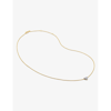 Monica Vinader Womens Yellow Gold Heart 18ct Yellow Gold-plated Vermeil Sterling-silver And 2.4ct Pe In Yellow Gold