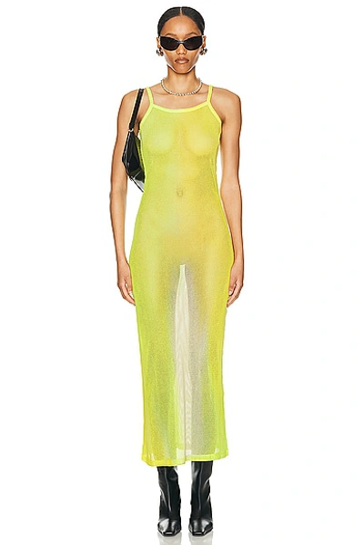 Acne Studios See Through Dress In Yellow