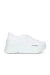 Givenchy Womens White Marshmallow Wedge Chunky-sole Knitted Low-top Trainers In White