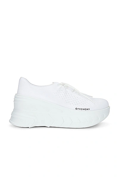 Givenchy Women's Marshmallow Wedge Trainers In Rubber And Knit In White