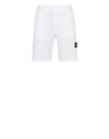 Stone Island Logo Badge Bermuda Shorts Bermuda And Short White In White