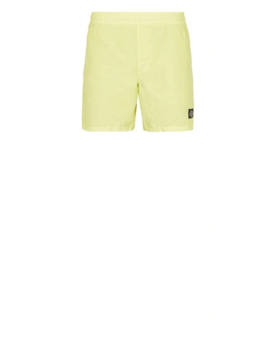 Stone Island Beach Shorts Yellow Polyamide