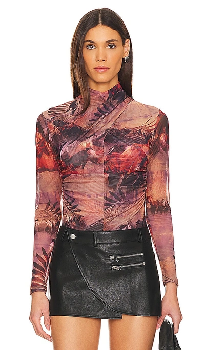 Allsaints Tia Colca Top In Canyon Purple