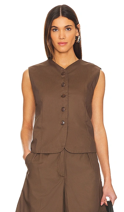 Buy Faithfull The Brand Net Sustain Salome Linen Vest - Beige At