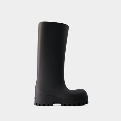 BALENCIAGA BOTTES BULLDOZER - BALENCIAGA - CUIR - NOIR