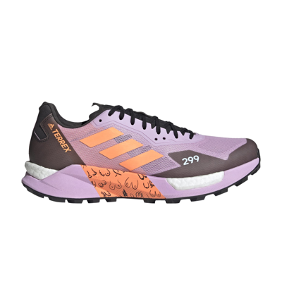 Pre-owned Adidas Originals Terrex Agravic Ultra Trail 'breast Cancer Awareness' In Purple