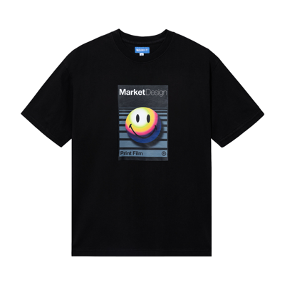 Pre-owned Market Smiley Analogue T-shirt 'black'