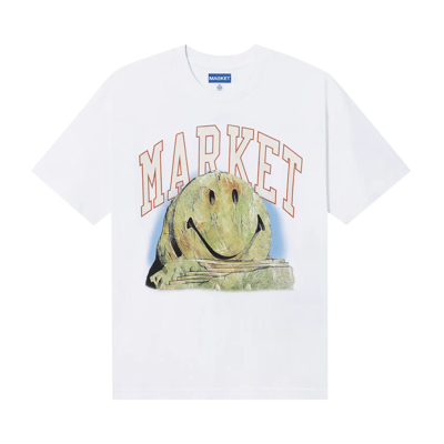 Pre-owned Market Smiley Out Of Body T-shirt 'white'