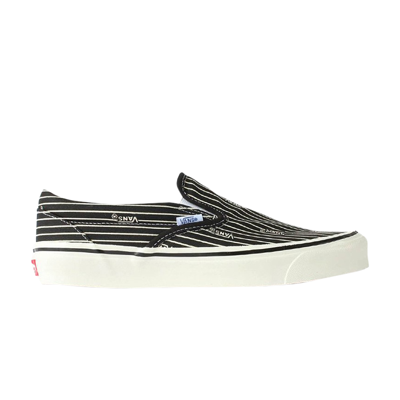 Pre-owned Vans Classic Slip-on 98 Dx 'anaheim Factory - Stripes' In Black