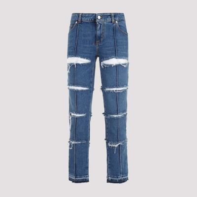 Alexander Mcqueen Denim Pants In Blue