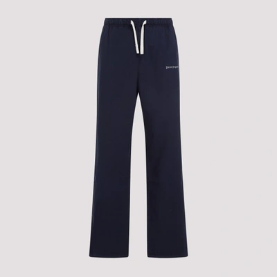 Palm Angels Classic Logo Travel Pants In Blue