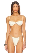 Belle The Label Sakina Bikini Top In Ivory