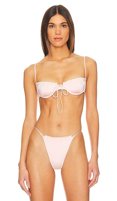 Belle The Label Amour Bikini Top In Pink