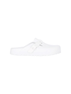 Birkenstock Boston Debossed-logo Slides In White