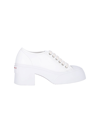 Marni Low Top Chunky Heel Sneakers In White