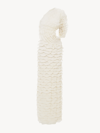 Chloé One-shoulder Cutout Ruffled Silk-blend Gown In White