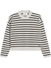 Ami Alexandre Mattiussi Ami Paris Organic Cotton Sailor Sweater In White
