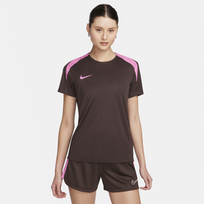 Nike Women's Strike Dri-fit Short-sleeve Soccer Top In Brown