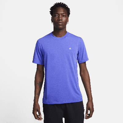 Nike Men's  Acg "goat Rocks" Dri-fit Adv Uv Short-sleeve Top In Purple