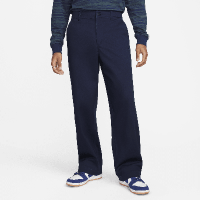 Nike Life Stretch Cotton Chino Pants In Blue