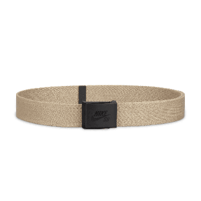 Nike Men's  Sb Solid Single Web Belt In Brown