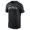 Nike Colorado Rockies Fuse Wordmark  Men's Mlb T-shirt In Grey