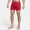 Nike Men's Dri-fit Ultra Comfort Boxer Briefs (3-pack) In Red
