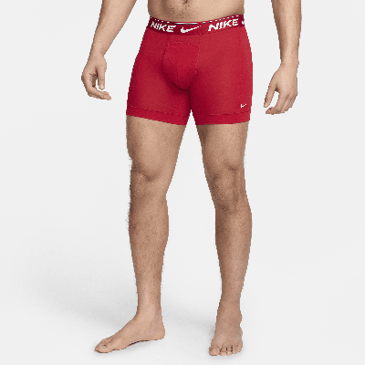 Nike Men's Dri-fit Ultra Comfort Boxer Briefs (3-pack) In Red