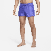 Nike Men's Swim Essential 3" Volley Shorts In Purple