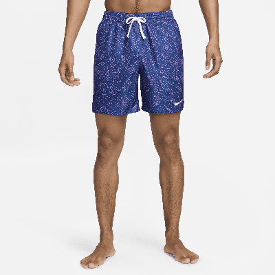 Nike Men's Swim Sneakers 7" Volley Shorts In Blue