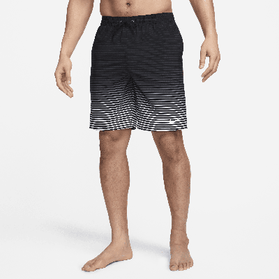 Nike Men's Swim 9" Volley Shorts In Black