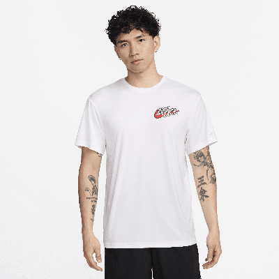 Nike Scribble Logo Tee In White, Men's At Urban Outfitters