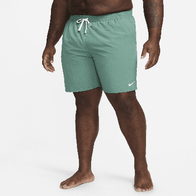 Nike Men's Swim 7" Volley Shorts (extended Size) In Green