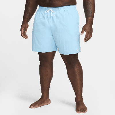 Nike Men's Swim 7" Volley Shorts (extended Size) In Blue