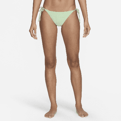 Nike Women's Swim Retro Flow String Bikini Bottom In Green
