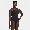Nike Women's Swim Hydralock Fusion Racerback One-piece Swimsuit In Black 