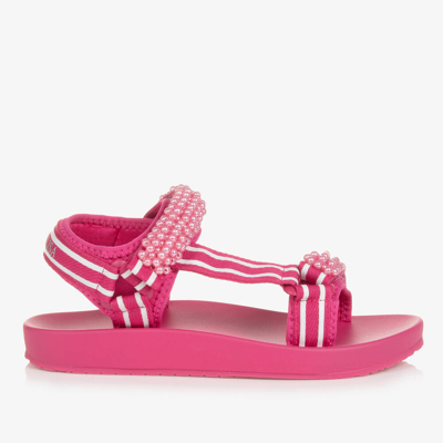 Monnalisa Teen Girls Pink Pearl Sandals