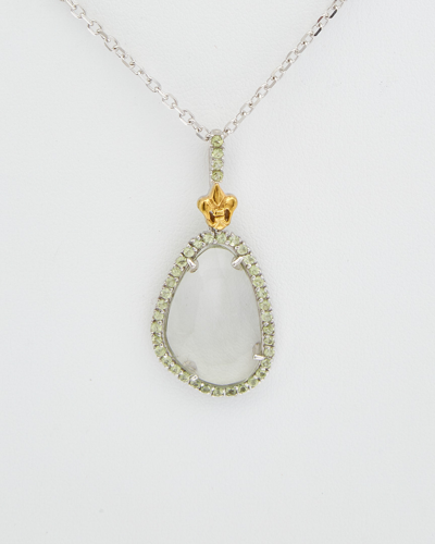 Phillip Gavriel 18k & Silver Gemstone Necklace In Nocolor