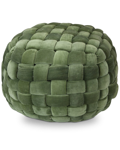 Moe's Home Collection Jazzy Pouf In Green