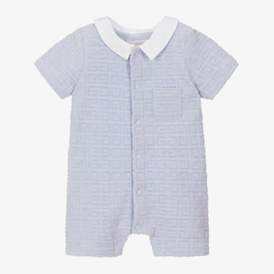 Givenchy Baby Boys Blue Cotton 4g Shortie In Light Blue