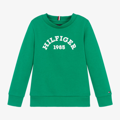 Tommy Hilfiger Kids' Boys Green Cotton Sweatshirt