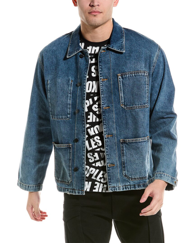 The Kooples Denim Jacket In Blue