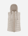 Herno Sleeveless Jacket In Nylon Ultralight In Chantilly