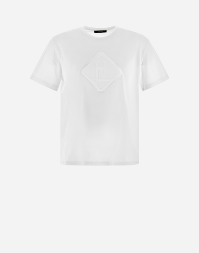 Herno Light Basic Jersey T-shirt In White