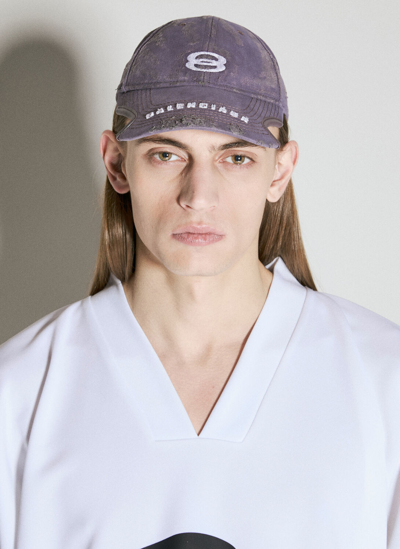 Balenciaga Unity Sports Icon Distressed-effect Cap In Faded